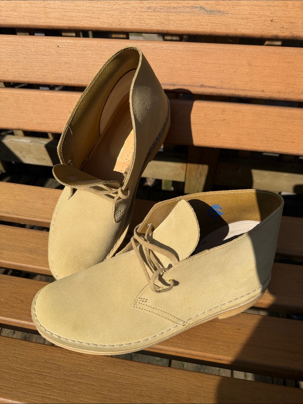Clarks Men's Desert Boots in Light/MapleTan Suede - limited edition 65th